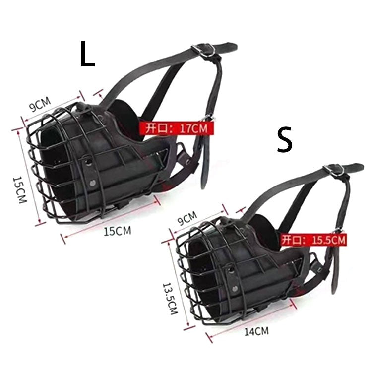 Durable Dog Muzzle for Large Breed Dogs Comfortable Metal Wire Basket Design Adjustable Fit for Training, Safety and Anti-Biting Control