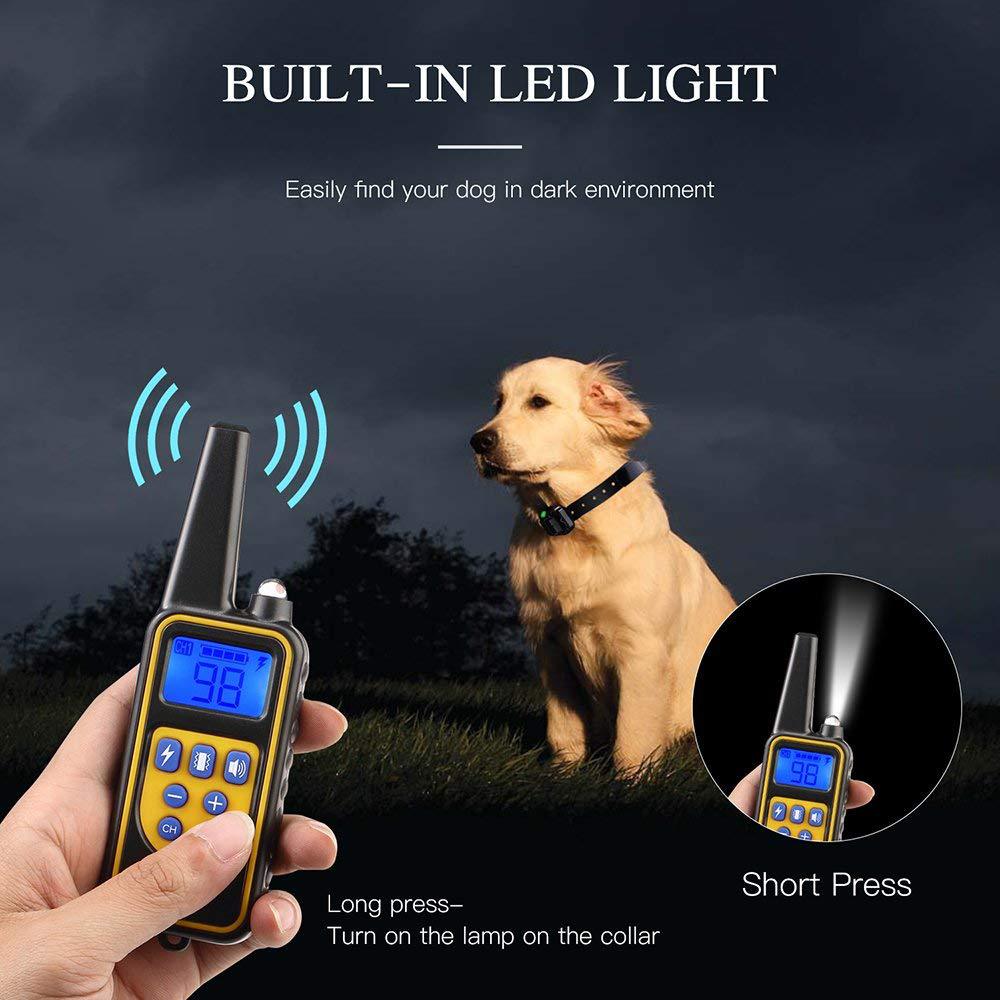 Rechargeable Waterproof Dog Training Collar with Remote – Long Range & Adjustable Settings