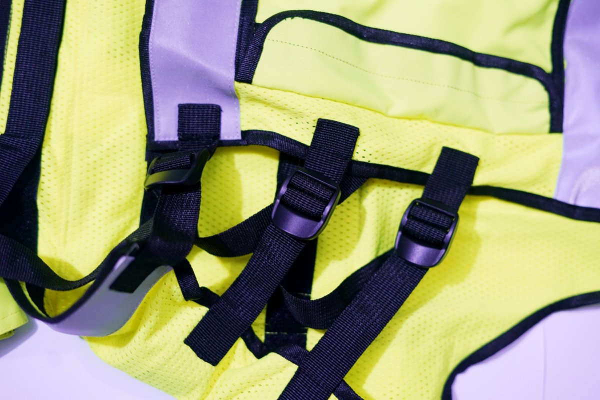 Hi Vis Security Vest Reflective Safety Jacket Tactical Mesh Multi Pocket Dog Han