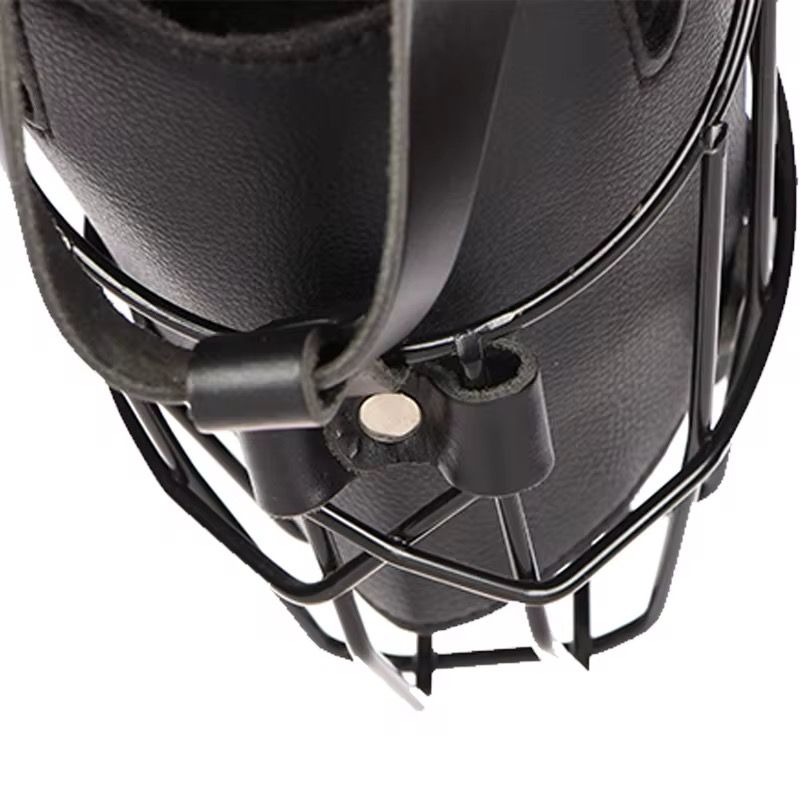 Durable Dog Muzzle for Large Breed Dogs Comfortable Metal Wire Basket Design Adjustable Fit for Training, Safety and Anti-Biting Control
