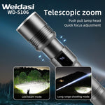 Load image into Gallery viewer, 35000000LM Rechargeable Tactical LED Flashlight USB-C Zoomable Metal Power Bank