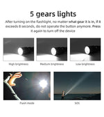 Load image into Gallery viewer, 35000000LM Rechargeable Tactical LED Flashlight USB-C Zoomable Metal Power Bank