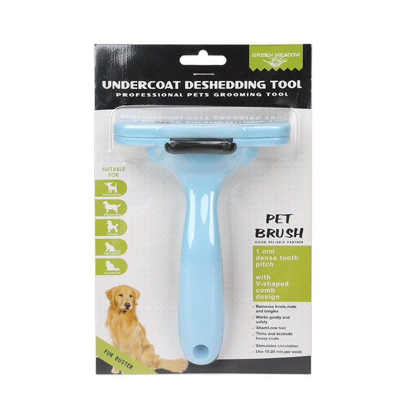 2-in-1 Pet Grooming Brush | Dual-Sided Dematting & Deshedding Tool for Dogs & Cats