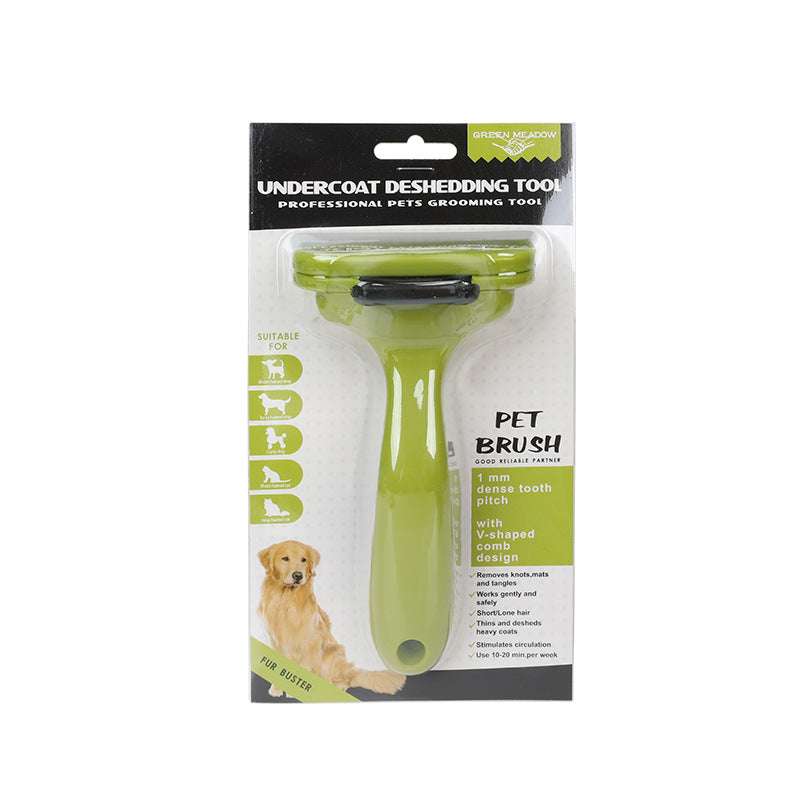 2-in-1 Pet Grooming Brush | Dual-Sided Dematting & Deshedding Tool for Dogs & Cats