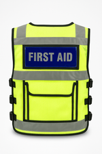 Load image into Gallery viewer, Hi Vis Security Vest Reflective Safety Jacket Tactical Mesh Multi Pocket Dog Han