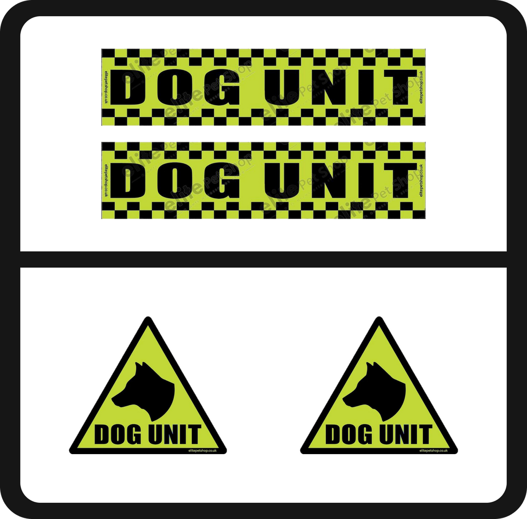 Dog Unit Magnet Security Stickers K9 Dog Handler Magnetic Sign Sticker Set