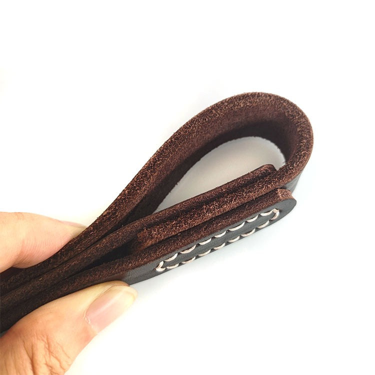 Premium Genuine Leather Dog Leash – Strong, Stylish & Comfortable for Walking & Training