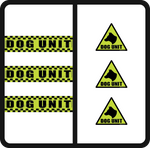Load image into Gallery viewer, Dog Unit Magnet Security Stickers K9 Dog Handler Magnetic Sign Sticker Set
