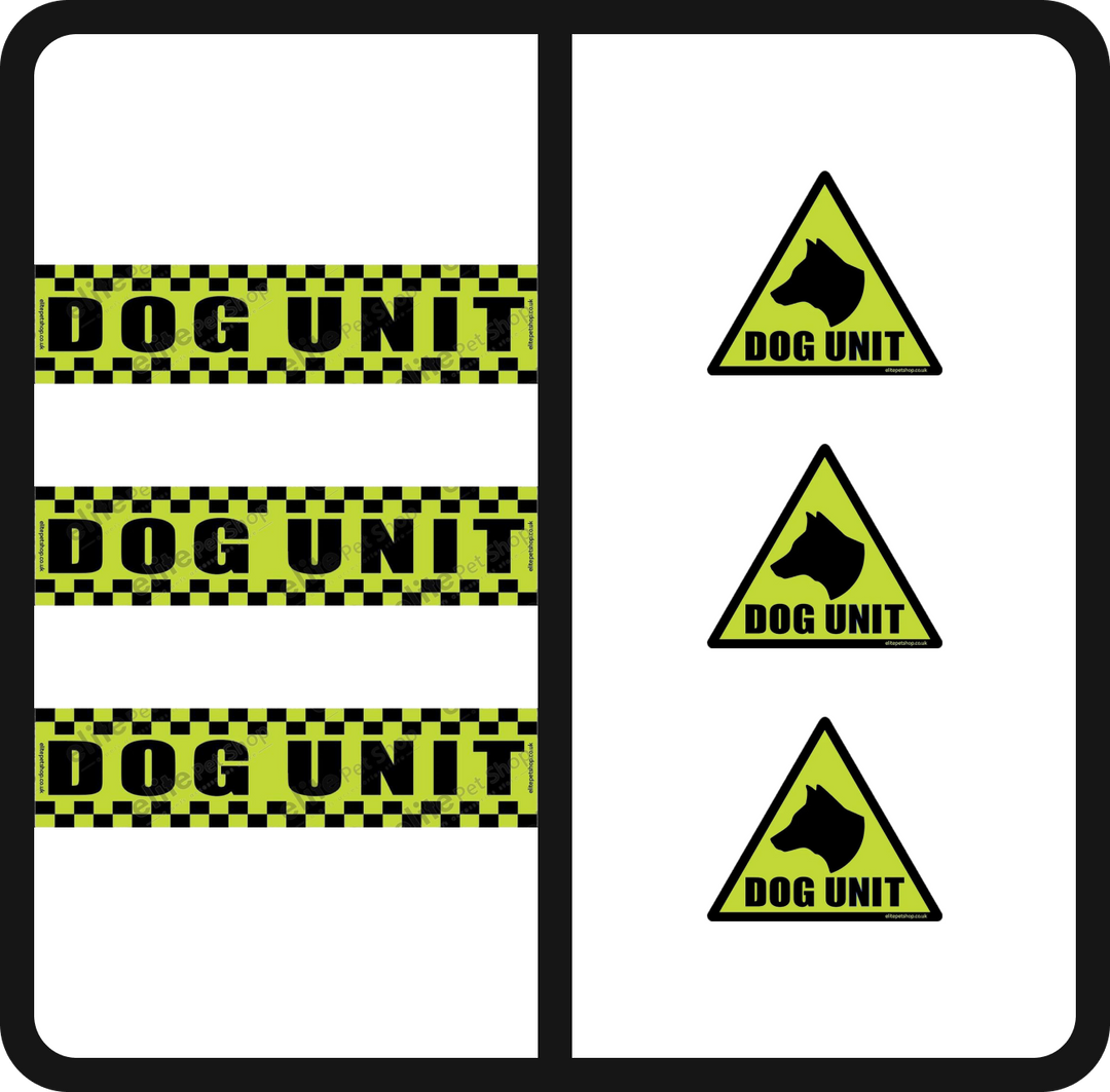 Dog Unit Magnet Security Stickers K9 Dog Handler Magnetic Sign Sticker Set