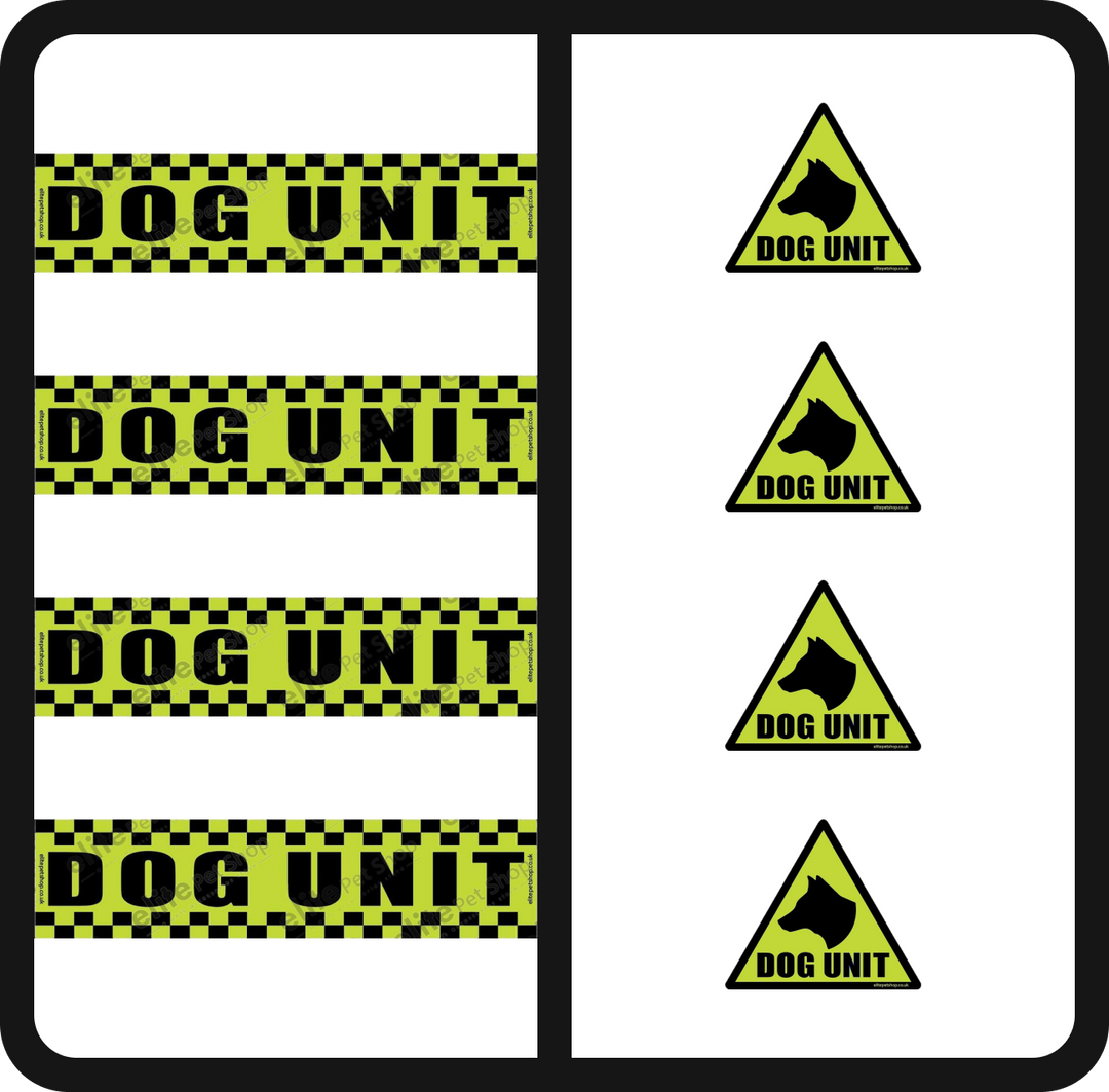 Dog Unit Magnet Security Stickers K9 Dog Handler Magnetic Sign Sticker Set