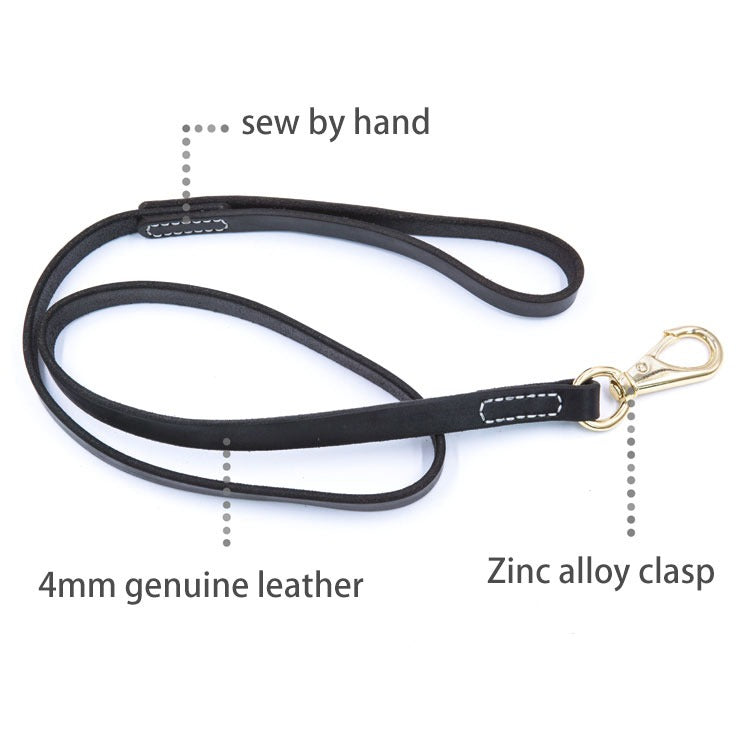 Premium Genuine Leather Dog Leash – Strong, Stylish & Comfortable for Walking & Training