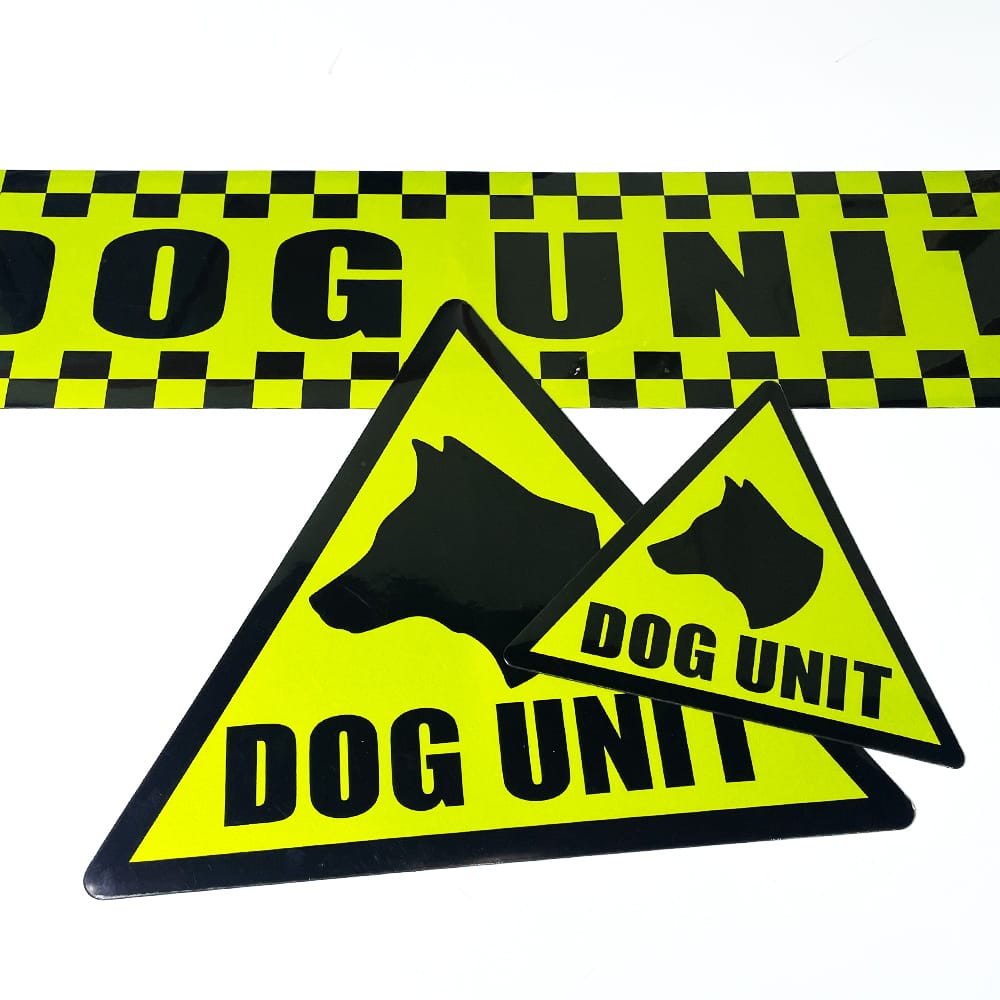 Dog Unit Magnet Security Stickers K9 Dog Handler Magnetic Sign Sticker Set