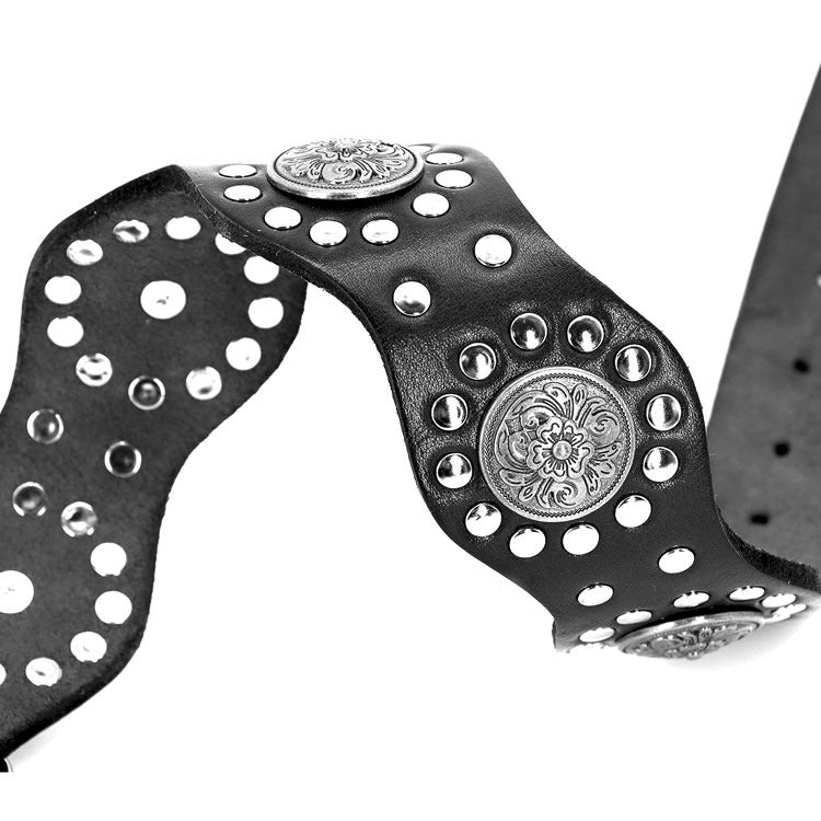 Leather Spiked Studded Dog Collar for Large & Extra Large Dogs – Pit Bull, Mastiff, Bully, Boxer