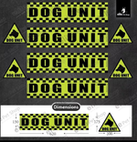 Load image into Gallery viewer, Dog Unit Magnet Security Stickers K9 Dog Handler Magnetic Sign Sticker Set

