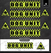 dog unit stickers