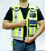 Load image into Gallery viewer, Hi Vis Security Vest Reflective Safety Jacket Tactical Mesh Multi Pocket Dog Han
