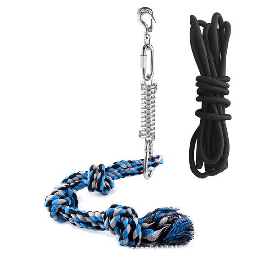 Spring Pole Dog Bungee Rope Toy – Outdoor Hanging Rope for Small to Large Dogs, Interactive Tug Toy for Tug-of-War, Pull Exercise & Bite Training**