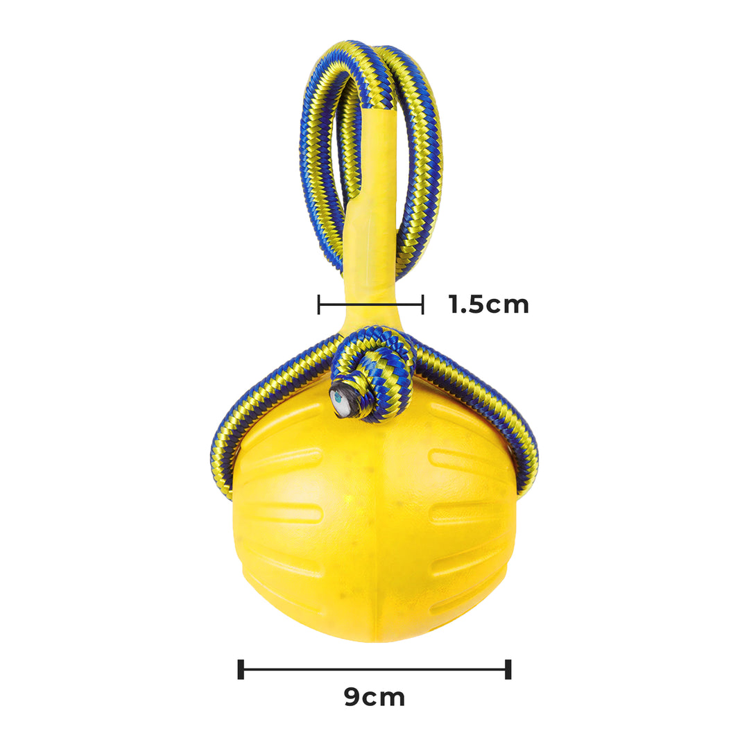 Durable Dog Chew Ball with Strong Rope – Tug Of War Interactive Fetch Toy for Dogs for Medium & Large Dogs