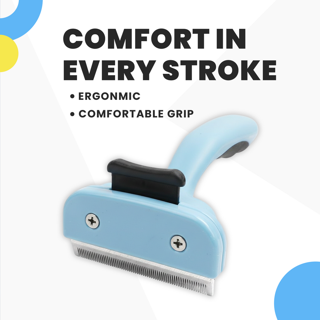 2-in-1 Pet Grooming Brush | Dual-Sided Dematting &amp; Deshedding Tool for Dogs &amp; Cats