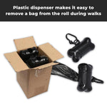 Load image into Gallery viewer, 540 Dog Poop Bags with 2 Dispensers – Black Pet Waste Bags Leakproof Easy Tear