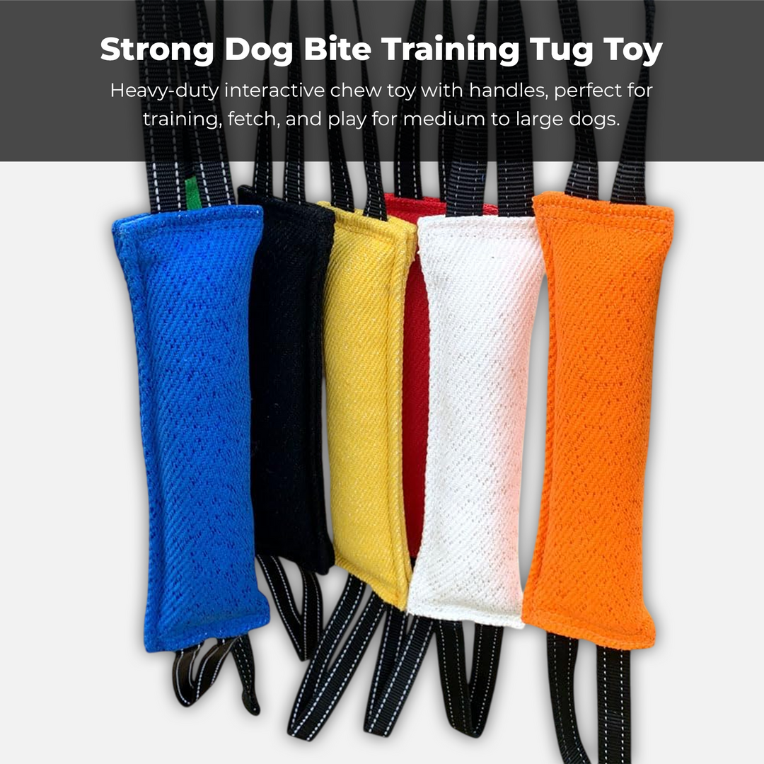 Strong Dog Bite Training Tug Toy Heavy Duty Interactive Chew Toy with Handles, Perfect for Training, Fetch and Play for Medium to Large Dogs