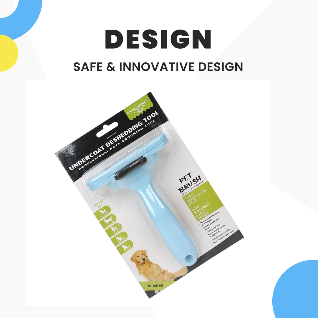 2-in-1 Pet Grooming Brush | Dual-Sided Dematting &amp; Deshedding Tool for Dogs &amp; Cats