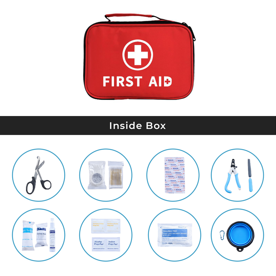 Pet Emergency First Aid Kit – Travel-Ready Medical Pack (101+ Items)
