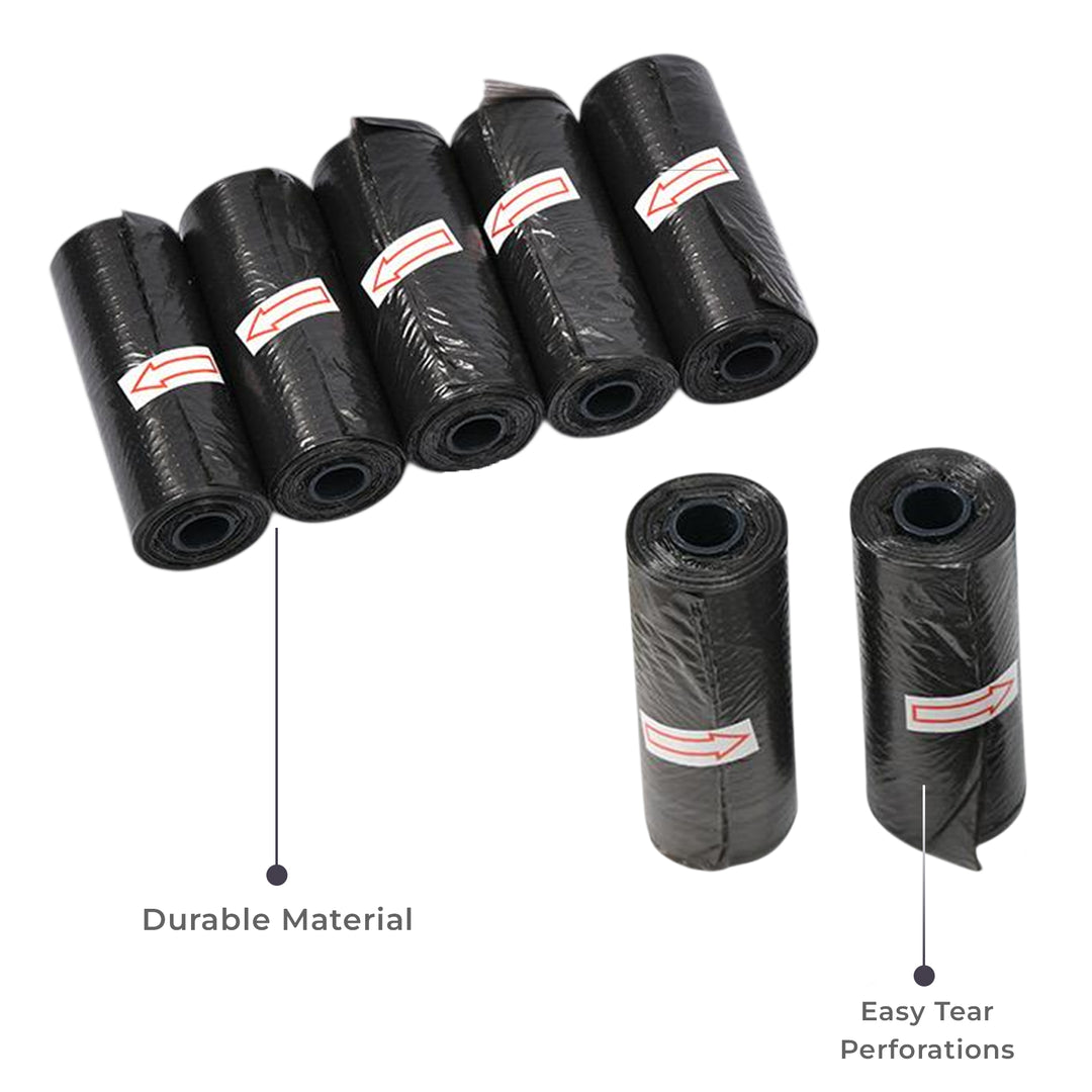 540 Dog Poop Bags with 2 Dispensers – Black Pet Waste Bags Leakproof Easy Tear