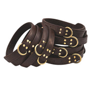 Leather Dog Collar With Quick Grab Handle For Large Dogs