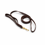 Load image into Gallery viewer, 6ft Leather Dog Lead Double Handle Leash with Brass Clip Heavy Duty Training