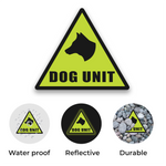 Load image into Gallery viewer, Large Triangle Dog Unit Magnetic Sign 280x340mm Security K9 Dog Handler Sticker( 20% OFF ON Multiple Purchase)