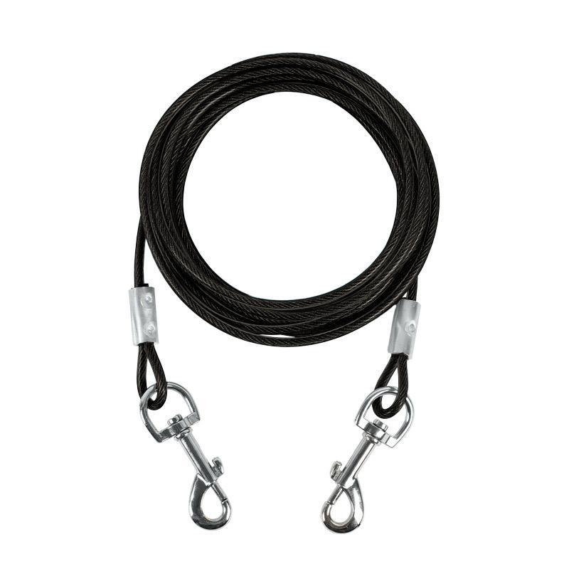 Heavy-Duty Pet Dog Tie Out Cable Leash for Garden & Camping (6mm, 5M & 10M Options)