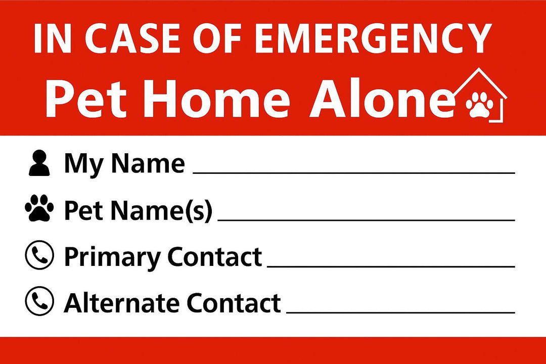 I.C.E. Emergency Medical Information Magnetic Sticker (4 × 6 Inches) – Emergency Contact Label for Seniors, Kids & First Responders