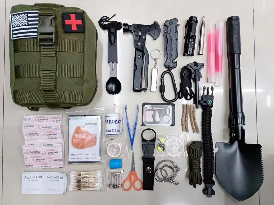 Emergency Survival Kit – 142-in-1 First Aid & Tactical Gear Set