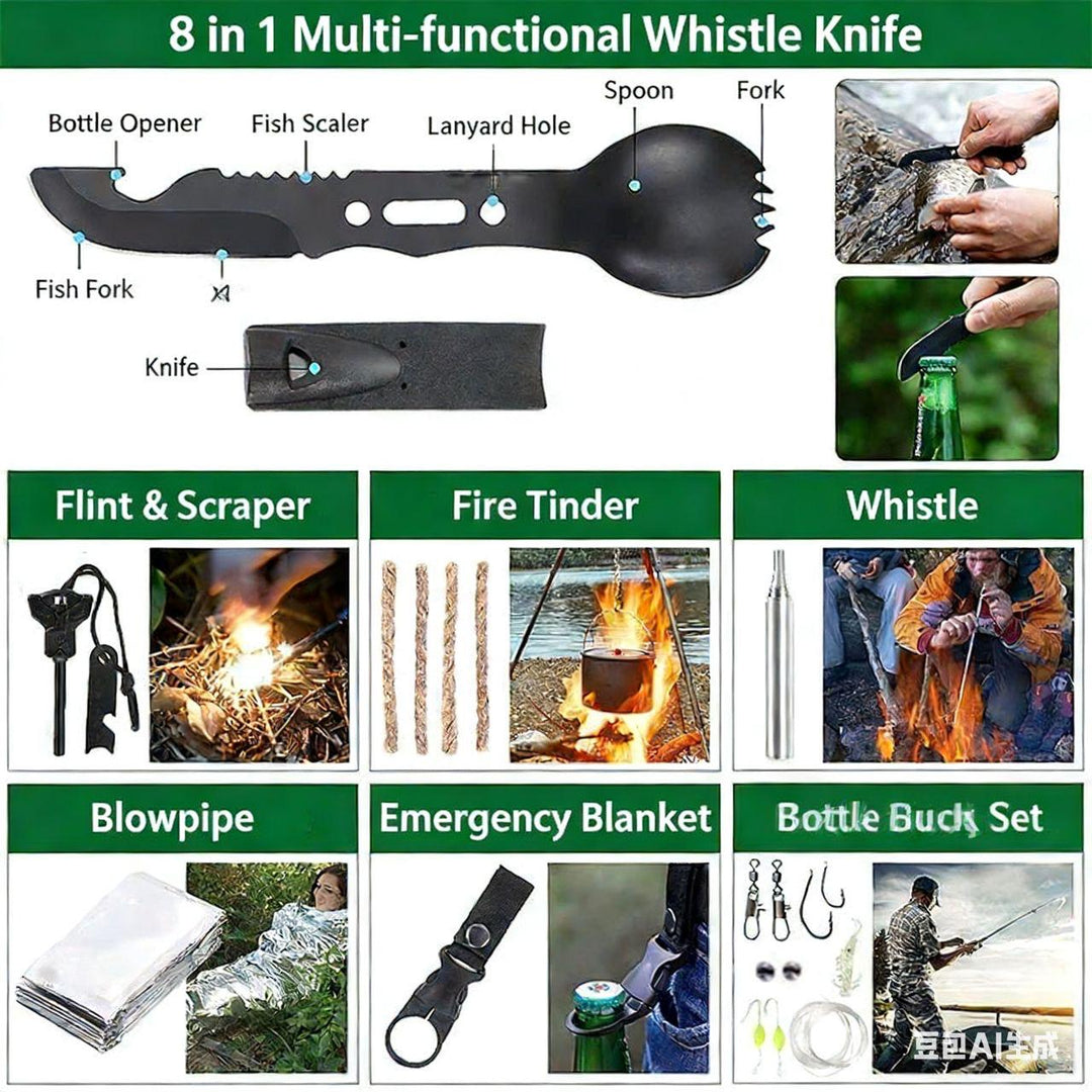 Emergency Survival Kit – 142-in-1 First Aid & Tactical Gear Set
