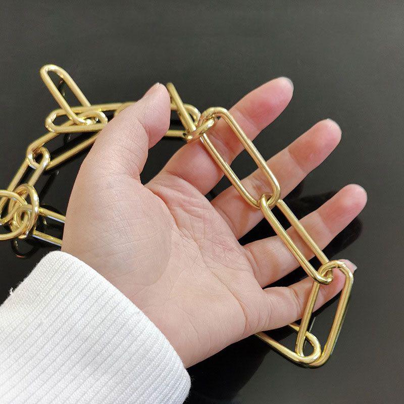 Heavy Duty Dog Chain Collar Gold Tone Stainless Steel Thick Link Training
