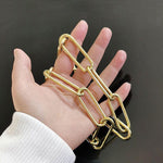Load image into Gallery viewer, Heavy Duty Dog Chain Collar Gold Tone Stainless Steel Thick Link Training