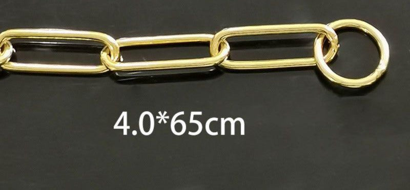 Heavy Duty Dog Chain Collar Gold Tone Stainless Steel Thick Link Training