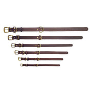Handmade Genuine Leather Dog Collar – Soft Cowhide Luxury Collar for Small, Medium & Large Dogs (Black & Brown, L & XL)