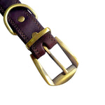Load image into Gallery viewer, Handmade Genuine Leather Dog Collar – Soft Cowhide Luxury Collar for Small, Medium &amp; Large Dogs (Black &amp; Brown, L &amp; XL)