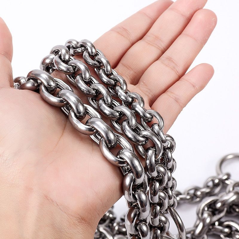 Heavy Duty Stainless Steel 304 Dog Chain Collar – 55cm (4mm) Slip P Chain Training Collar for Medium & Large Dogs