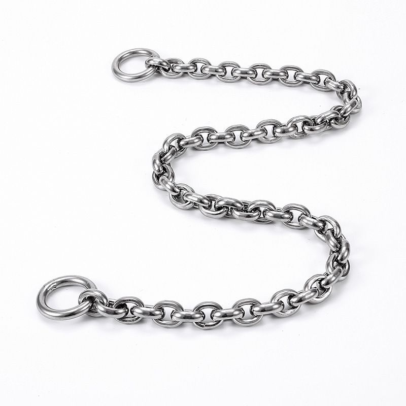 Heavy Duty Stainless Steel 304 Dog Chain Collar – 55cm (4mm) Slip P Chain Training Collar for Medium & Large Dogs