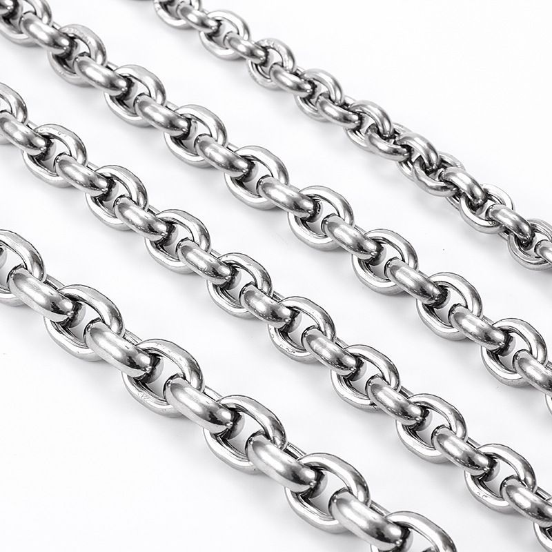 Heavy Duty Stainless Steel 304 Dog Chain Collar – 55cm (4mm) Slip P Chain Training Collar for Medium & Large Dogs
