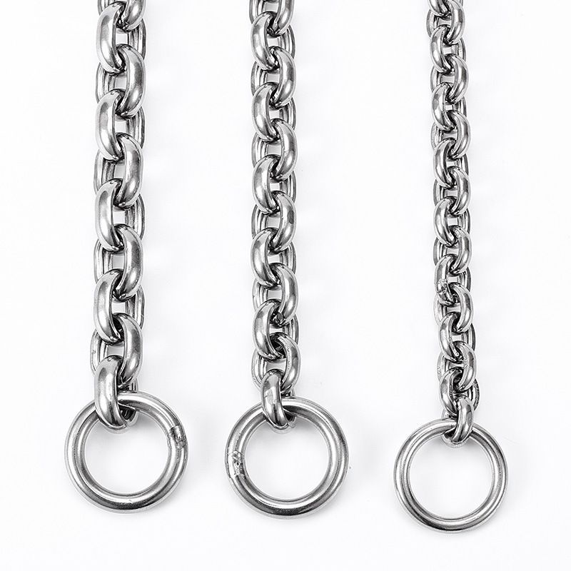 Heavy Duty Stainless Steel 304 Dog Chain Collar – 55cm (4mm) Slip P Chain Training Collar for Medium & Large Dogs