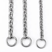 Heavy Duty Stainless Steel 304 Dog Chain Collar – 55cm (4mm) Slip P Chain Training Collar for Medium & Large Dogs