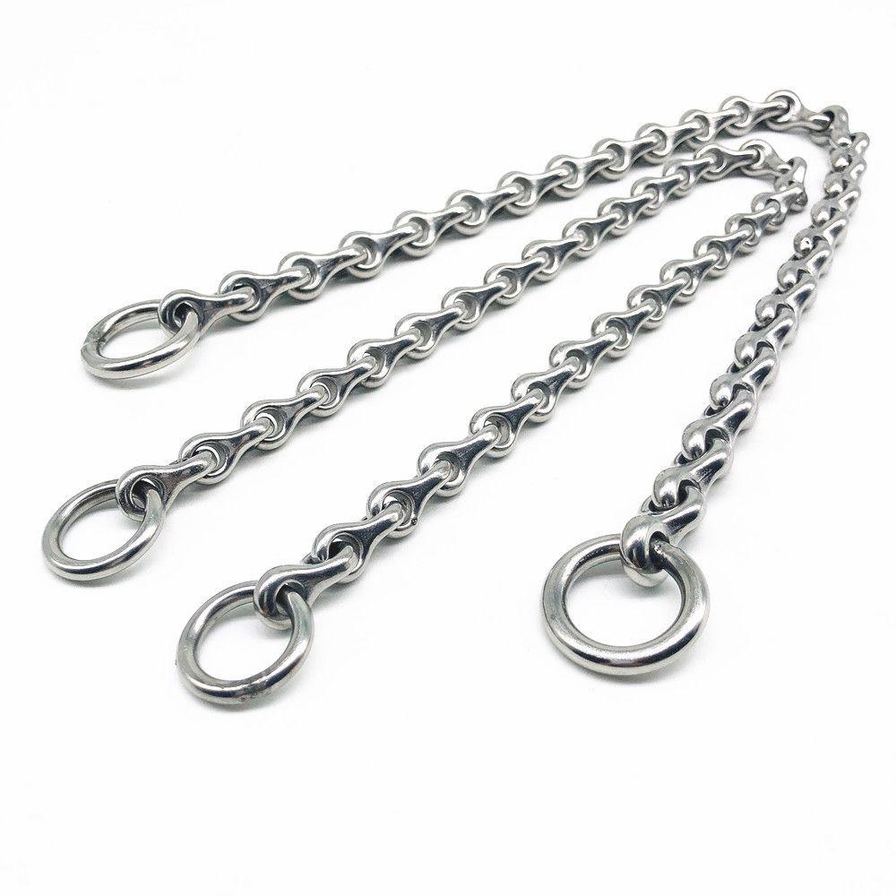 HQ SD01 Stainless Steel 304 Dog Chain Collar (55cm / 44mm, 4–5mm Heavy Duty) – Strong Keel P-Chain Training Collar for Small, Medium & Large Dogs