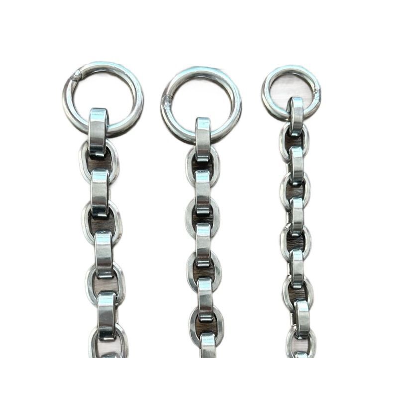 Heavy Duty Stainless Steel 304 Dog Chain Collar (44mm 55cm Adjustable) – Strong Slip P Chain for Small, Medium & Large Dogs
