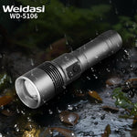 Load image into Gallery viewer, 35000000LM Rechargeable Tactical LED Flashlight USB-C Zoomable Metal Power Bank