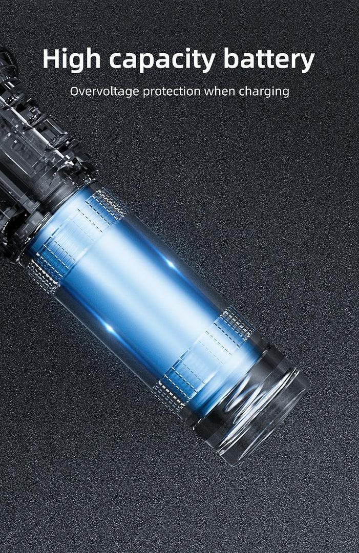 35000000LM Rechargeable Tactical LED Flashlight USB-C Zoomable Metal Power Bank