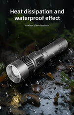 Load image into Gallery viewer, 35000000LM Rechargeable Tactical LED Flashlight USB-C Zoomable Metal Power Bank